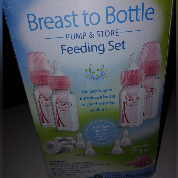 Dr. Browns breast to bottle pump and store bottle kit new - Picture 2 of 7